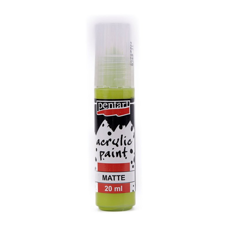 Akrylová farba matná 20ml - Jablková zelená.