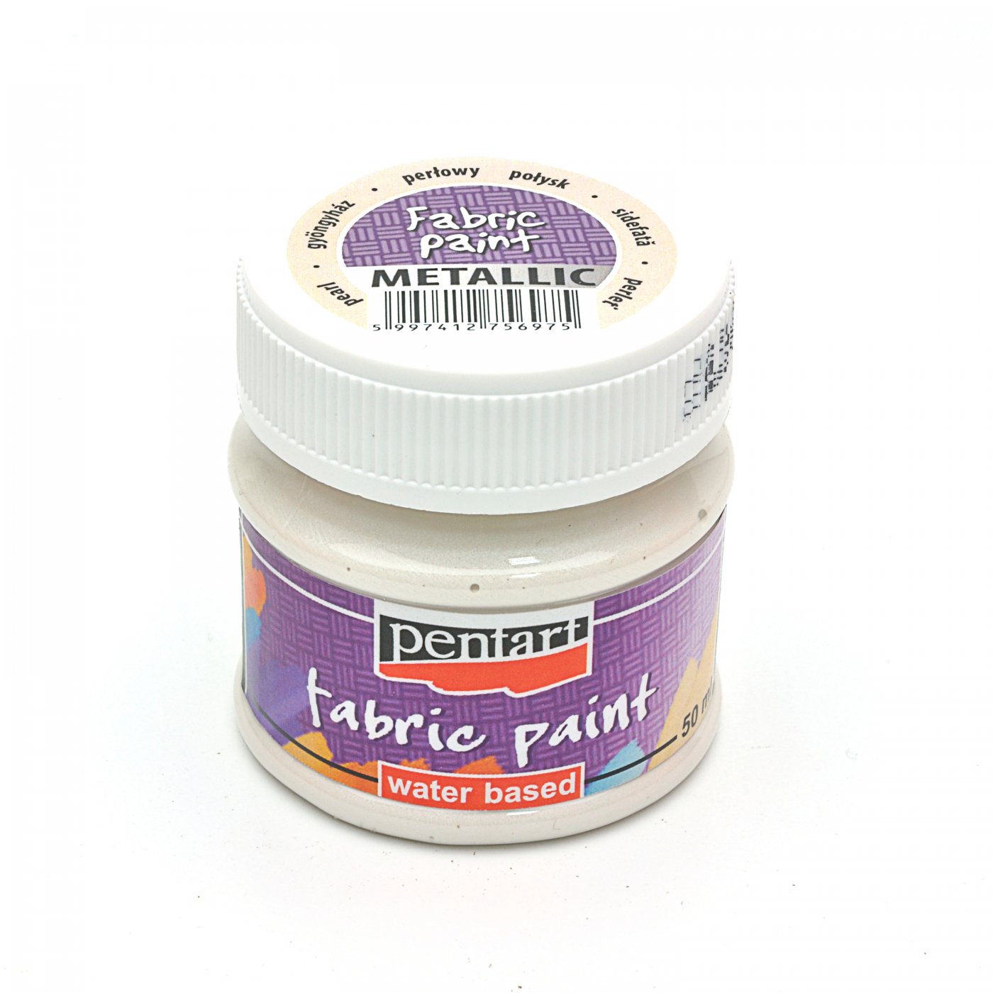Farba na textil  50ml - Metalická Perleť.