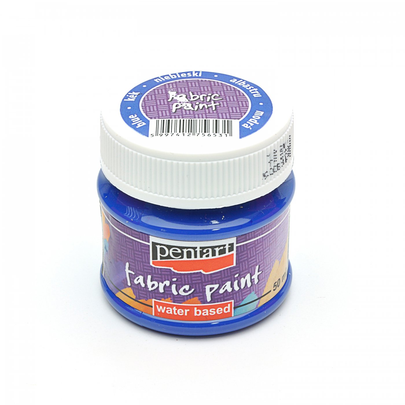 Farba na textil 50ml - Modrá.