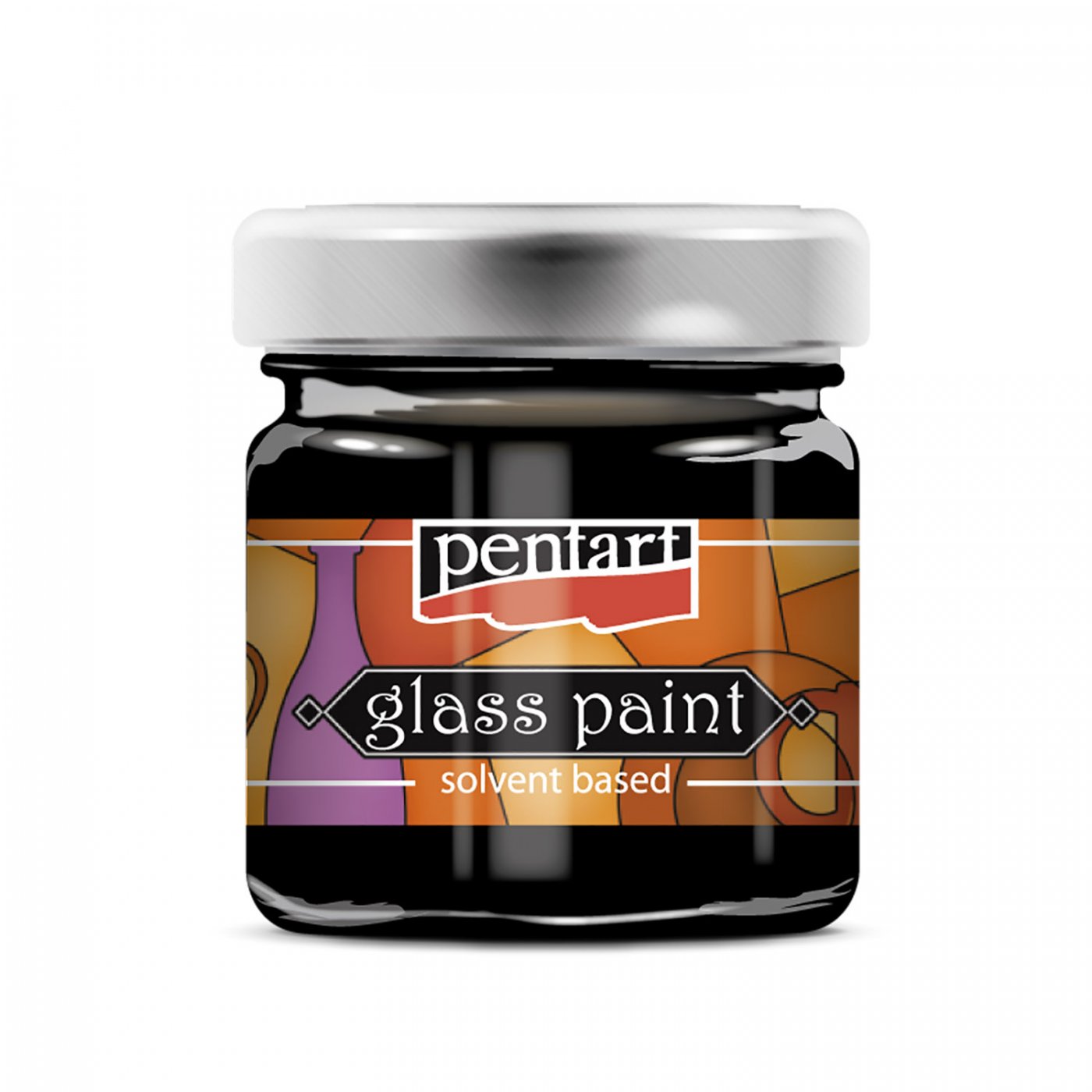 Farba na sklo 30ml - Čierna.