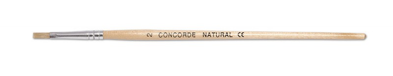 Štetec CONCORDE NATURAL plochý n° 2 - Prasací vlas.