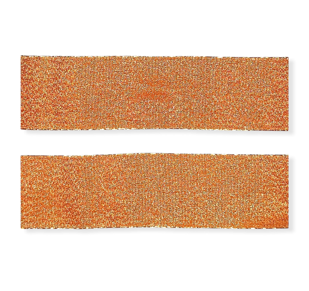 Adjustačna stuha 40mm / 10m - Oranžová / zlatá
