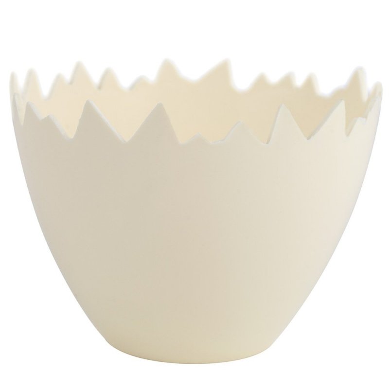 Plastová škrupinka 9cm - Ekru.