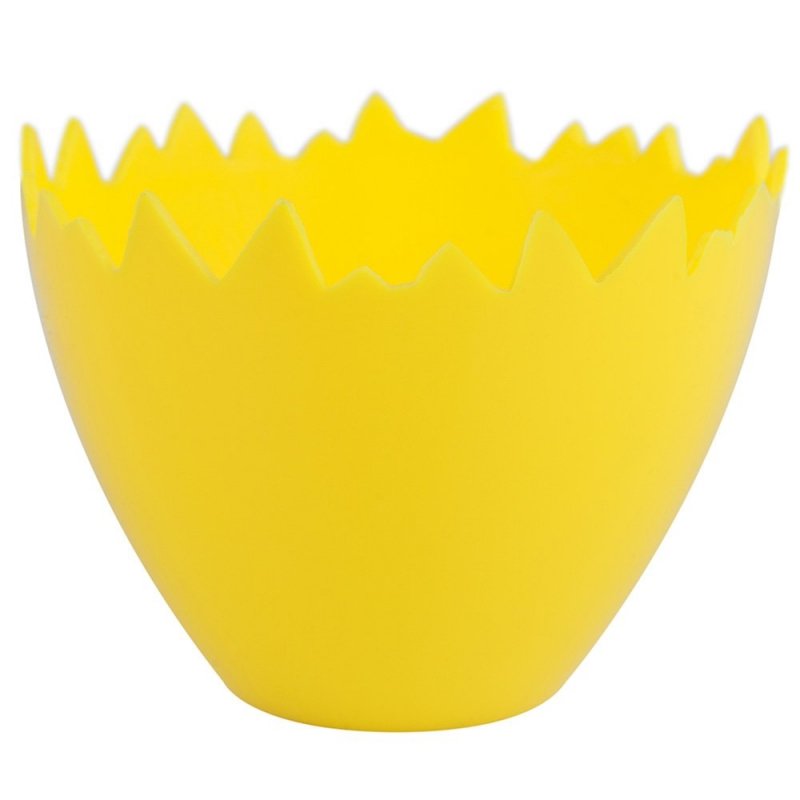 Plastová škrupinka 9cm - Žltá.
