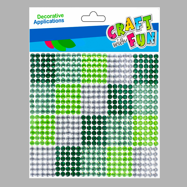 Hobby CraftFun kryštáliky - Mix zelená.