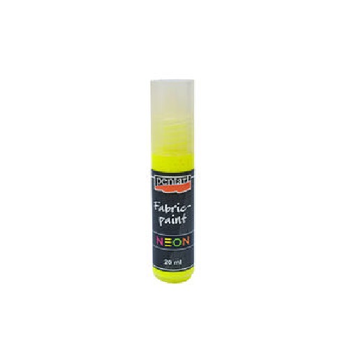 Farba na textil 20ml - Neónová žltá.