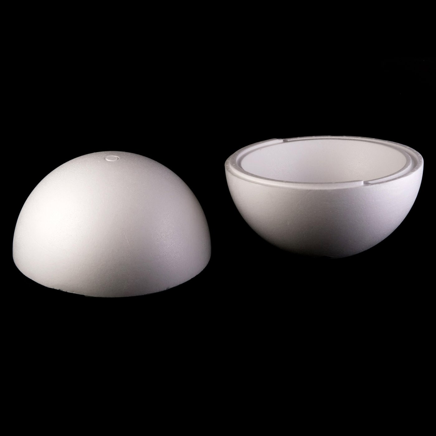 Polystyrénová guľa dvojdielna  19,5cm.