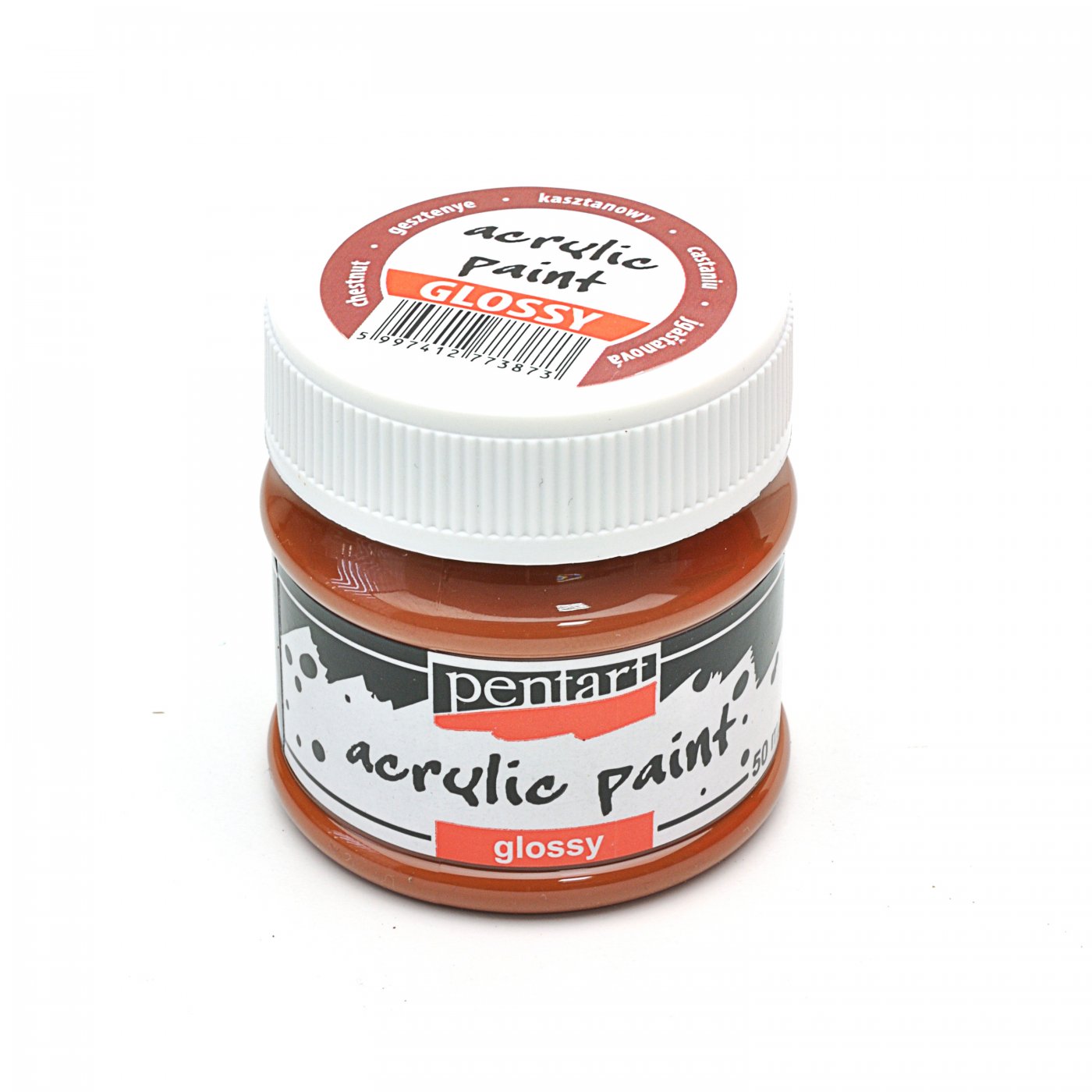 Akrylová farba lesklá 50ml - Gaštanová.