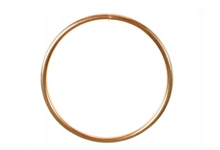 Kovový kruh / Lapač snov Ø 10cm - Zlatý
