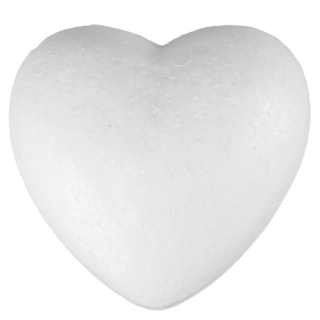 Polystyrénové srdce 13cm - plné