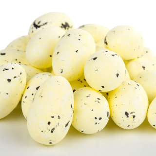 Polystyrénové vajíčka 3cm - Farbené / Žlté