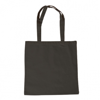 Bavlnená taška 42x38cm - Dlhá rúčka Čierna