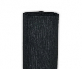 Krepový papier 50x200cm - Čierny