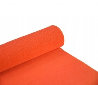 Floristický krepový papier 50cm x 2,5m - Oranžový