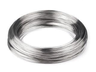 Pamäťový drôt na náhrdelník Ø15 cm - Platina