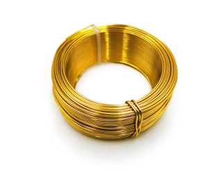 Hliníkový drôt 1mm - Zlatý