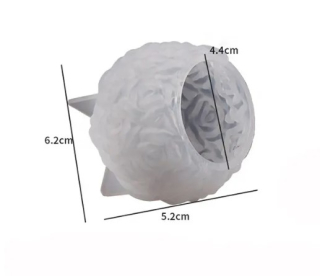 Silikónová forma na odlievanie - 3D guľa z ruží 
