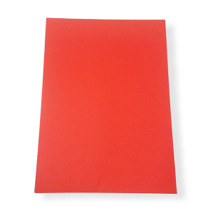 Farebný papier A4 / 10ks - Červený